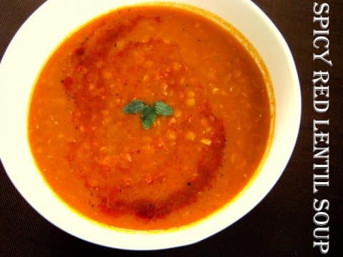 Spicy deals lentil soup