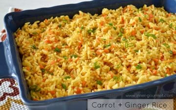 Side Dish: Carrot & Ginger Rice - Alica's Pepper Pot