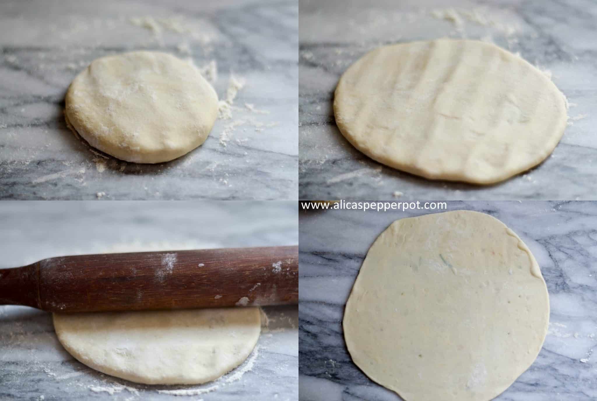 Aloo Roti (Potato Stuffed Flatbread) - Alica's Pepperpot