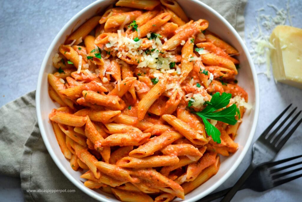 penne alla vodka alicaspepperpot