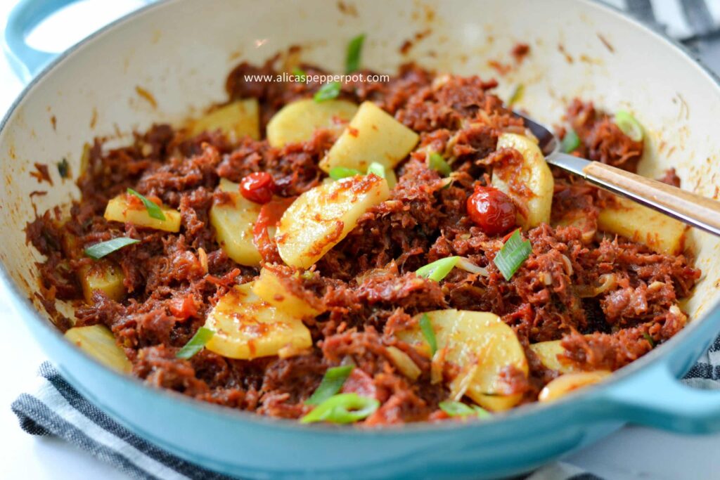 guyanese corned mutton alicaspepperpot